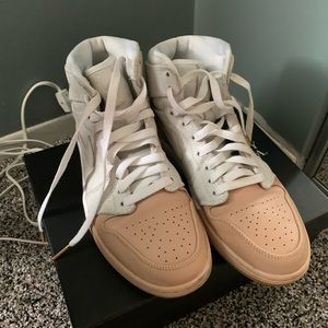 Jordan’s 1. White and beige